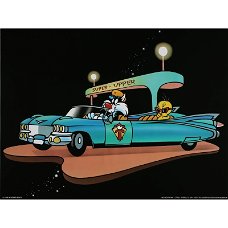 Looney Tunes - Tweety en Sylvester poster bij Stichting Superwens!