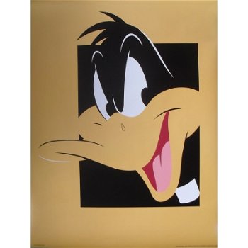 Looney Tunes - Daffy Duck poster bij Stichting Superwens! - 1