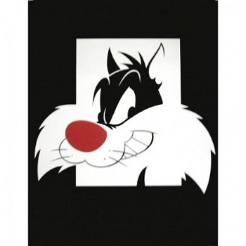 Looney Tunes - Sylvester poster bij Stichting Superwens! - 1