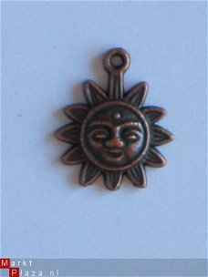 metalen embellishments copper sun