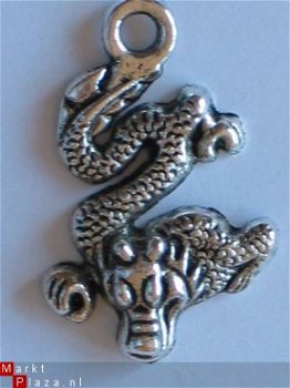 metalen embellishments silver snake - 1