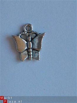 metalen embellishments silver butterfly 4 - 1