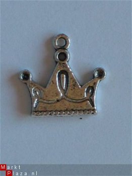 metalen embellishments silver kroon - 1