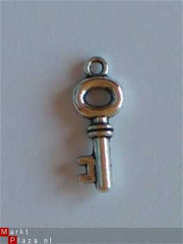 metalen embellishments silver sleutel 2 - 1