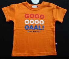 T-Shirt oranje Goooaaaal   maat 68