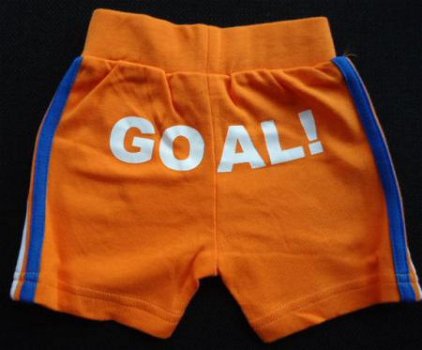 T-Shirt oranje Goooaaaal maat 68 - 6