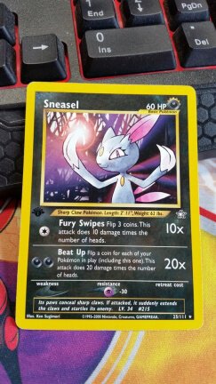 Sneasel 25/111 Rare 1st Edition Neo Genesis gebruikt