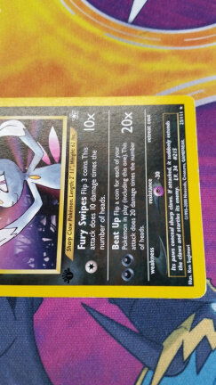 Sneasel 25/111 Rare 1st Edition Neo Genesis gebruikt - Afbeelding 6