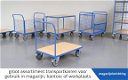 Platenwagen Platenkar Platen Transportwagen 500kg - 4 - Thumbnail