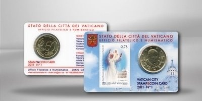 Vaticaan € 0,50 + postzegel 2011 - 2017 - 1
