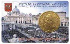 Vaticaan € 0,50 2010 - 2018 in coincard - 8