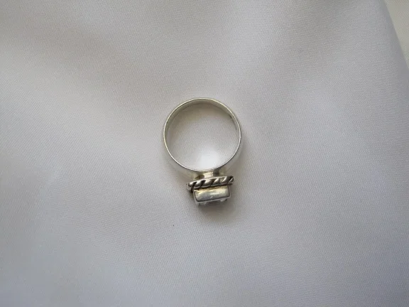 Zilveren ring maat 17.5 met cubic zirkonia - Afbeelding 4