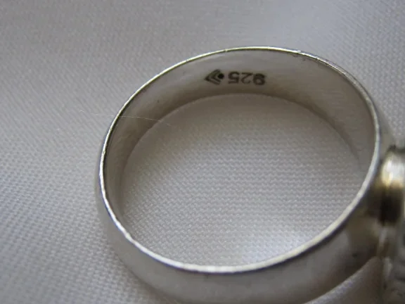 Zilveren ring maat 17.5 met cubic zirkonia - Afbeelding 5