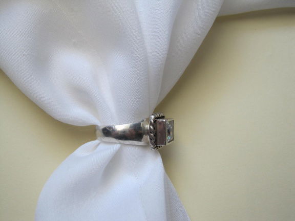 Zilveren ring maat 17.5 met cubic zirkonia - Afbeelding 8