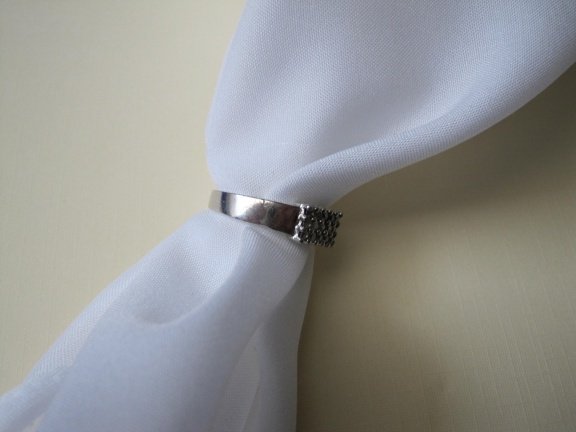 Zilveren ring maat 18.3 met 15 zirkonia's - Afbeelding 5