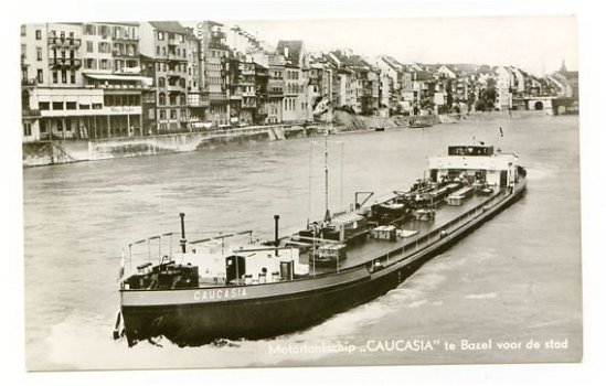 A183 CAUCASIA Motortankschip te Bazel - 1