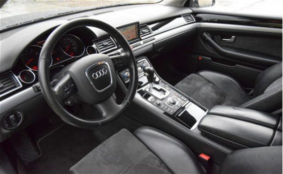 Audi A8 - 6.0 W12 QUATTRO / SCHUIF/KANTELDAK / BOSE / ZWART ALCANTARA LEER / XENON LED - 1