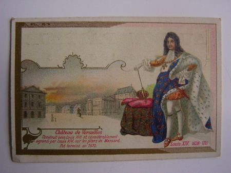 Oud reclamekaartje ; Louis XIV, Lodewijk XIV, Versailles - 1