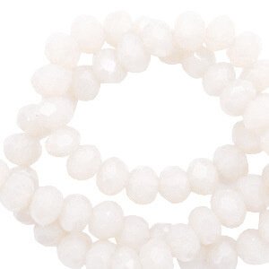 Top Facet kralen 8x6mm disc Delicacy peach-pearl shine coating - 8