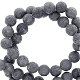 Natuursteen kralen 6mm mountain jade mat Anthracite grey - 1 - Thumbnail