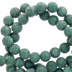 Natuursteen kralen 6mm mountain jade mat Grey - 4