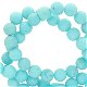 Natuursteen kralen 4mm mountain jade mat Bleached aqua blue - 1 - Thumbnail