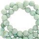 Natuursteen kralen 4mm mountain jade mat Bleached aqua blue - 4 - Thumbnail