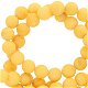 Natuursteen kralen 4mm mountain jade mat Sunshine yellow - 2 - Thumbnail