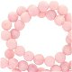 Natuursteen kralen 8mm mountain jade mat Light pink - 7 - Thumbnail