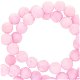 Natuursteen kralen 4mm mountain jade mat Light pink - 1 - Thumbnail