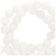 Natuursteen kralen 8mm mountain jade mat White - 1 - Thumbnail