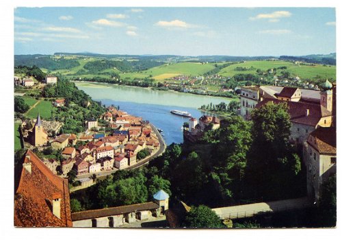 B027 Passau Zusammenfluss von Inn Donau und Ilz / Duitsland - 1