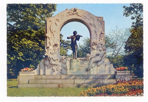 B053 Wien Wenen Johann Strauss Denkmal / Oostenrijk - 1