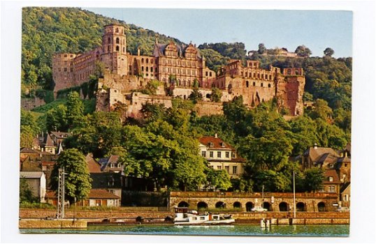 B096 Heidelberg Schloss Hirschgasse / Duitsland - 1