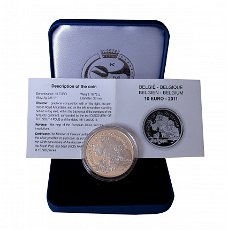 Belgie 10 euro 2011, Roald Amundsen, QP zilver in etui