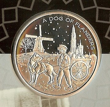 Belgie 20 euro 2011, A dog of Flanders, zilver 925 QP - 2