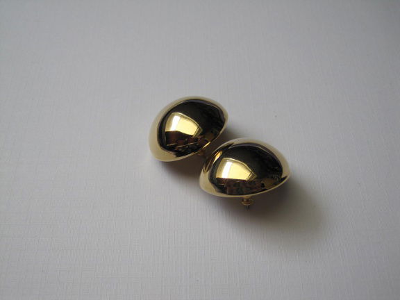 Oorbellen Sarah Coventry goudkleurige knoppen 2.5 cm - Afbeelding 3