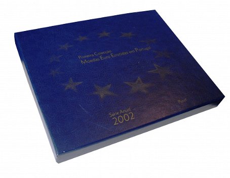 Portugal euroset 2002 proof in houten luxekistje - 4