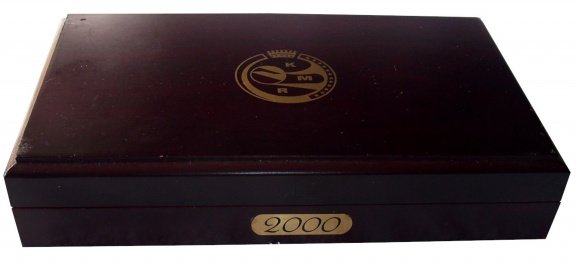 Belgie euroset 2000, prooflike in houten kistje - 3