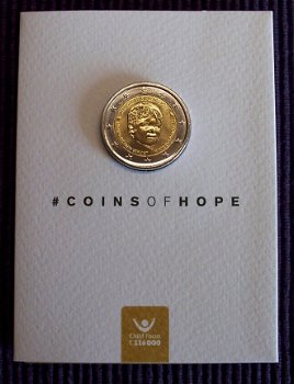 Belgie 2 euro 2016, coins of hope, child focus - 1