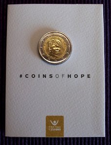 Belgie 2 euro 2016, coins of hope, child focus