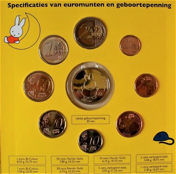 Nederland BU euroset 2011, geboorteset, Nijntje - 2
