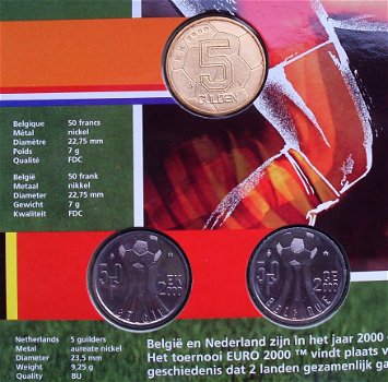 Belgie muntenset 2000, EK voetbal BU FDC - 3