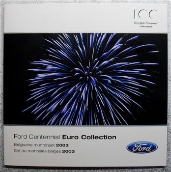 Belgie euroset 2003, 100 jaar Ford in mapje - 3