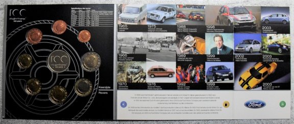 Belgie euroset 2003, 100 jaar Ford in mapje - 5