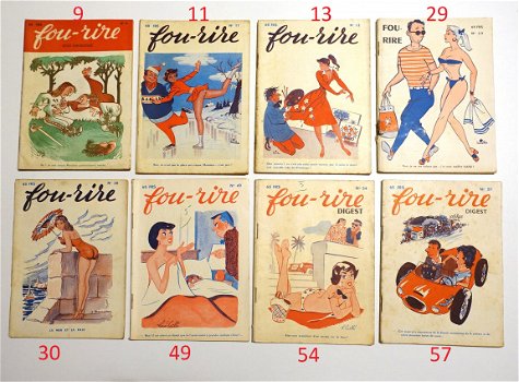 Fou-Rire Digest - jaren 50/60 Diverse nrs (prijs per stuk) - 2