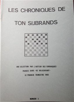 Les Chroniques de Ton Sijbrands, 1 - 1