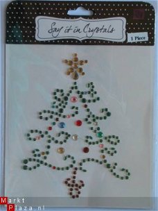 OPRUIMING:  say it in crystals Xl christmas tree