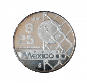 Mexico set football 1986, QP zilver .925 - 4