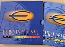 Belgie, UNC euro introset 1999-2000-2001